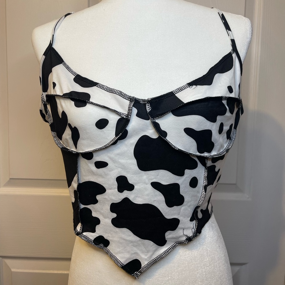 Cow Print Cami Top